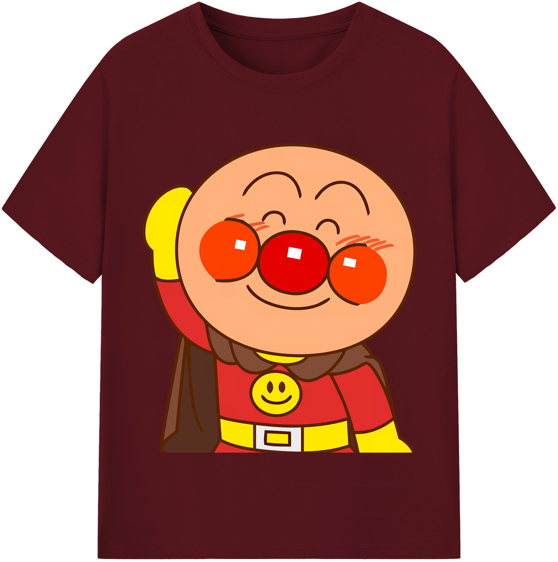 （画像用） アンパンマン Anpanman 綿100％半袖Tシャツ（フロントプリント）